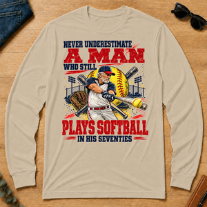 A Man Still Plays Softball In His 70s - sand - LST2D-Sand