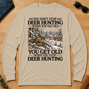 Don't Stop Whitetail Deer Hunting Snow - sand - LST2D-Sand