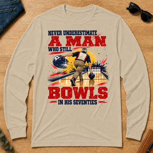 A Man Still Bowls In His 70s - sand - LST2D-Sand