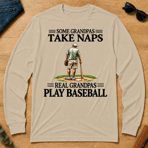 Real Grandpas Play Baseball Vintage - sand - LST2D-Sand
