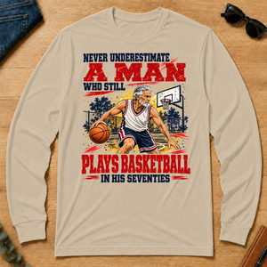 A Man Still Plays Basketball In His 70s - sand - LST2D-Sand