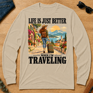 Life Is Just Better When I'm Traveling - sand - LST2D-Sand