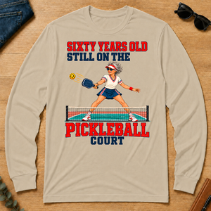 Sixty Years Old, Still On The Pickleball Court - sand - LST2D-Sand