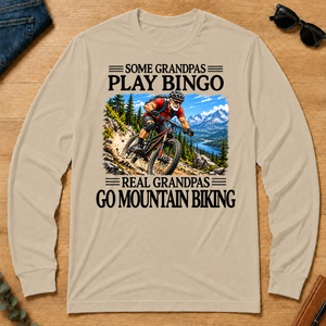 Some Grandpas Play Bingo Real Grandpas Go Mountain Biking - sand - LST2D-Sand