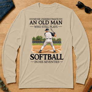 An Old Man Who Still Plays Softball In His Seventies - sand - LST2D-Sand