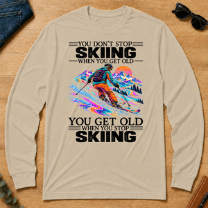 Psychedelic You Get Old When You Stop Skiing - sand - LST2D-Sand
