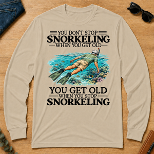 Don't Stop Snorkeling Vintage Art - sand - LST2D-Sand