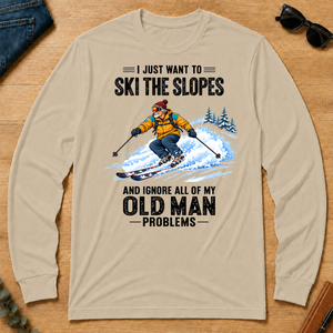I Just Want To Ski The Slopes Art - sand - LST2D-Sand