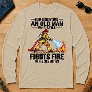 An Old Man Still Fights Fire In His 70s - sand - LST2D-Sand
