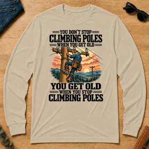 You Get Old When You Stop Climbing Poles - sand - LST2D-Sand