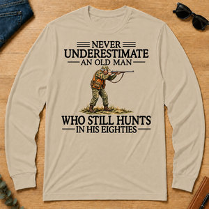 Never Underestimate An Old Man Hunting 80s - sand - LST2D-Sand