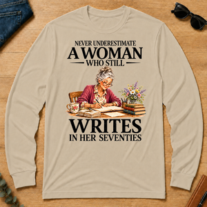 Funny A Woman Still Writes In Her Seventies - sand - LST2D-Sand