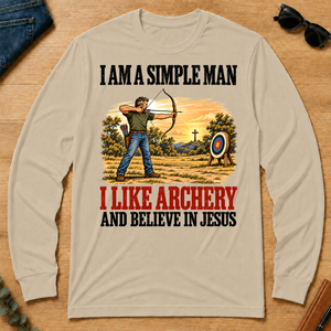 I Like Archery And Believe In Jesus - sand - LST2D-Sand