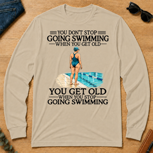 Don't Stop Going Swimming Woman - sand - LST2D-Sand