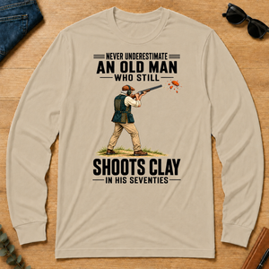 Never Underestimate An Old Man Shoots Clay In His 70s - sand - LST2D-Sand