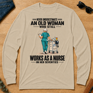 An Old Woman Still Works As A Nurse In Her 70s - sand - LST2D-Sand
