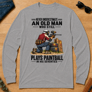 An Old Man Still Plays Paintball In His 70s - sport-grey - LST2D-SportGrey
