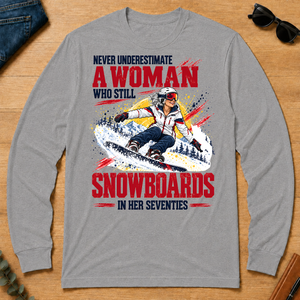 A Woman Still Snowboards In Her 70s - sport-grey - LST2D-SportGrey