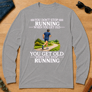 Old Man Don't Stop Running - sport-grey - LST2D-SportGrey