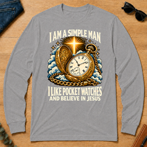 I Like Pocket Watches & Believe In Jesus - sport-grey - LST2D-SportGrey