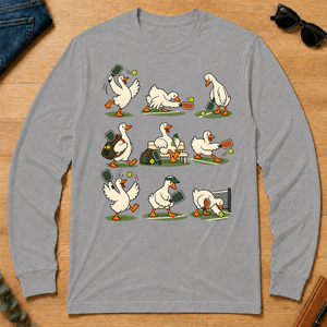 Funny Ducks Playing Pickleball - sport-grey - LST2D-SportGrey