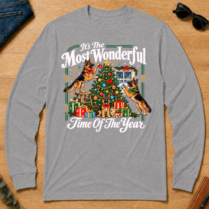 Wonderful Christmas German Shepherd - sport-grey - LST2D-SportGrey
