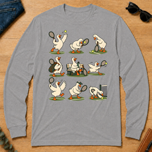 Funny Ducks Playing Tennis - sport-grey - LST2D-SportGrey