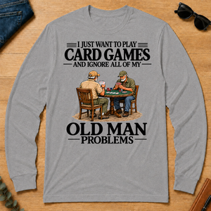 I Just Want To Play Card Games - sport-grey - LST2D-SportGrey