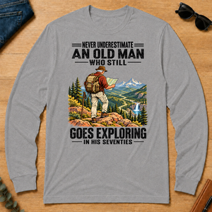 An Old Man Still Goes Exploring In His 70s - sport-grey - LST2D-SportGrey