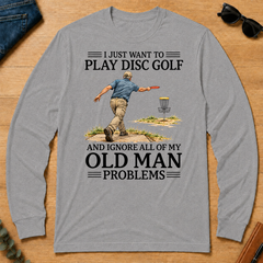 I Just Want To Play Disc Golf - sport-grey - LST2D-SportGrey