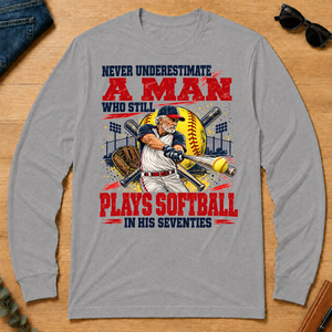 A Man Still Plays Softball In His 70s - sport-grey - LST2D-SportGrey