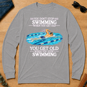 Old Man Don't Stop Swimming - sport-grey - LST2D-SportGrey