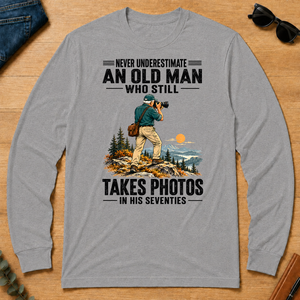 An Old Man Still Takes Photos In His 70s - sport-grey - LST2D-SportGrey