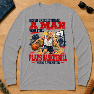 A Man Still Plays Basketball In His 70s - sport-grey - LST2D-SportGrey