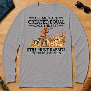 All Men Are Created Equal Rabbits Hunting 70s Vintage - sport-grey - LST2D-SportGrey