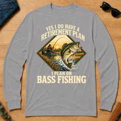 I Plan On Bass Fishing - sport-grey - LST2D-SportGrey