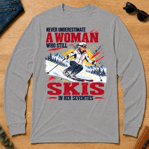 A Woman Still Skis In Her 70s - sport-grey - LST2D-SportGrey