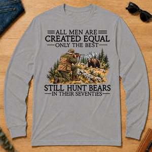 All Men Are Created Equal Bear Hunting 70s - sport-grey - LST2D-SportGrey