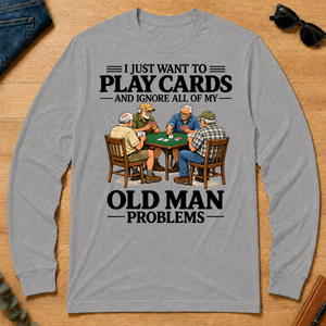 I Just Want To Play Cards - sport-grey - LST2D-SportGrey
