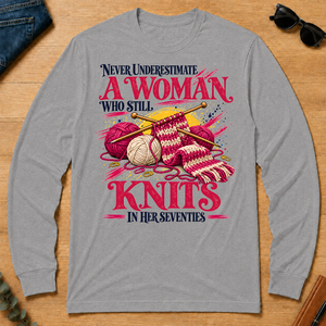 A Woman Still Knits In Her Seventies - sport-grey - LST2D-SportGrey