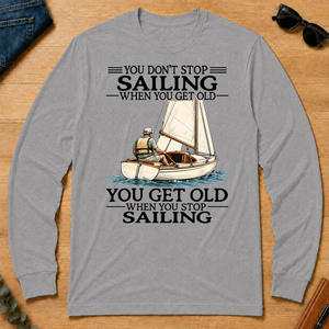 Don't Stop Sailing Vintage Ar - sport-grey - LST2D-SportGrey