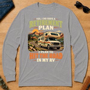 I Plan To Hit The Road In My RV - sport-grey - LST2D-SportGrey