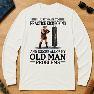 I Just Want To Practice Kickboxing - white - LST2D-White