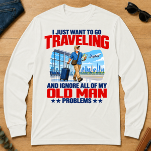 I Just Want To Go Traveling - white - LST2D-White