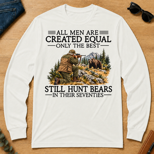 All Men Are Created Equal Bear Hunting 70s - white - LST2D-White