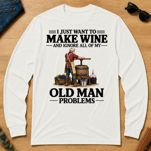 I Just Want To Make Wine - white - LST2D-White