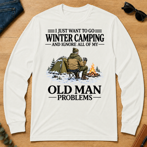 I Just Want To Winter Camping - white - LST2D-White