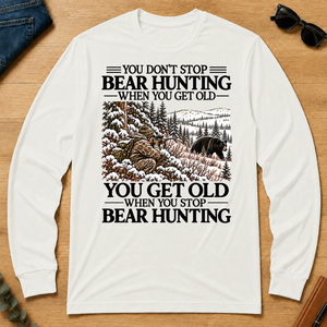 Don't Stop Black Bear Hunting Snow - white - LST2D-White