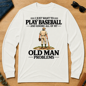 I Just Want To Play Baseball - white - LST2D-White