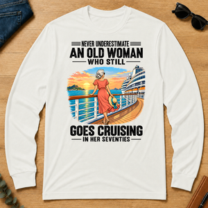 An Old Woman Still Goes Cruising In Her 70s - white - LST2D-White